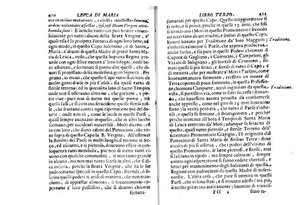 Antichità di Leuca città già posta nel capo salentino. De' luoghi, delle terre, e d'altre città del medesimo promontorio, e del venerabile tempio di Santa Maria di Leuca, detto volgarmente de finibus terrae, delle preeminenze di cosi riuerito pellegrinaggio, e delle sacre indulgenze, che vi si godono. Opera del m.r.p. Luigi Tasselli di Casarano ...