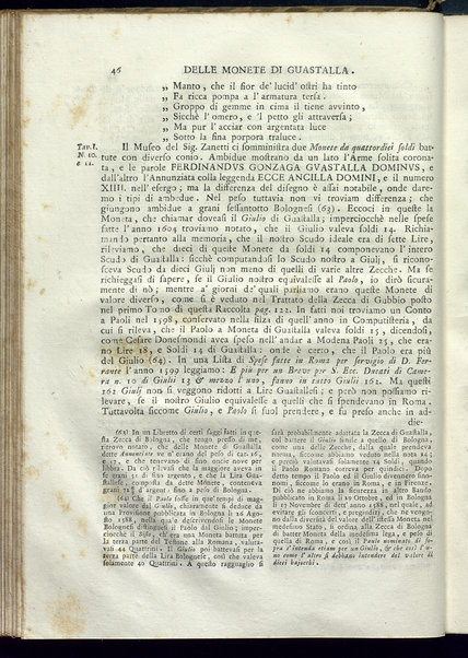 Delle zecche e monete di tutti i principi di casa Gonzaga che fuori di Mantova signoreggiarono. Opera variamente divisa del padre Ireneo Affò ... Pubblicata e di annotazioni, e medaglie de' medesimi principi corredata da Guid'Antonio Zanetti