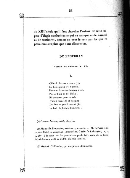 1: Les trouvères cambrésiens / par Arthur Dinaux