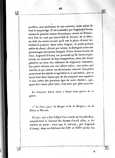 1: Les trouvères cambrésiens / par Arthur Dinaux