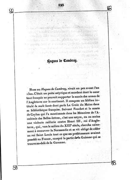 1: Les trouvères cambrésiens / par Arthur Dinaux