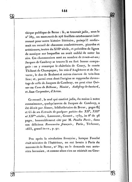 1: Les trouvères cambrésiens / par Arthur Dinaux