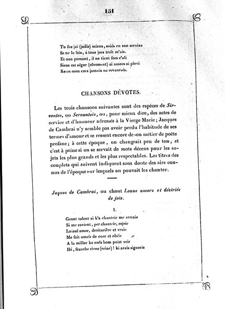 1: Les trouvères cambrésiens / par Arthur Dinaux