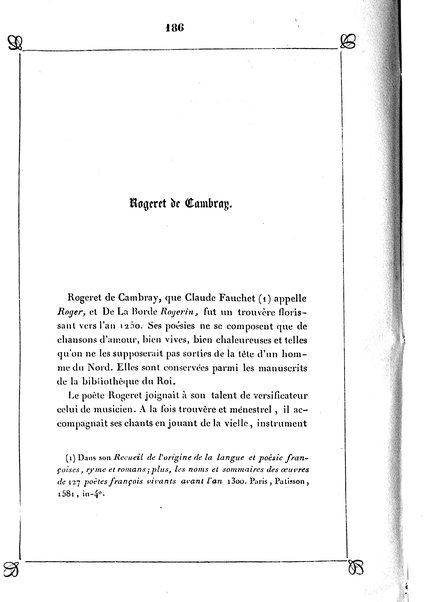 1: Les trouvères cambrésiens / par Arthur Dinaux