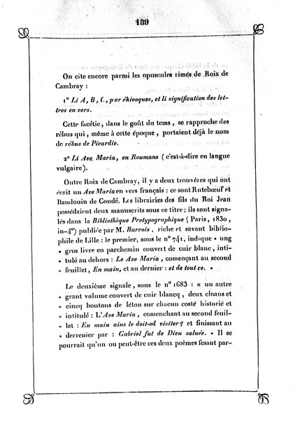 1: Les trouvères cambrésiens / par Arthur Dinaux