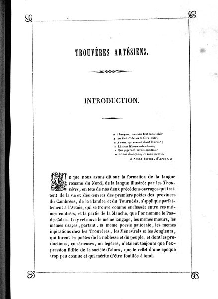 3: Les trouvères artésiens / par Arthur Dinaux