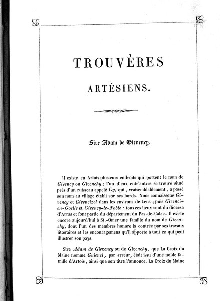 3: Les trouvères artésiens / par Arthur Dinaux