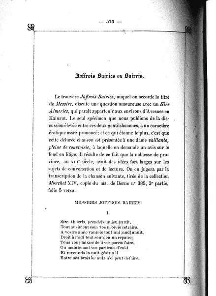 4: Les trouvères brabançons, hainuyers, liégeois et namurois / par Arthur Dinaux