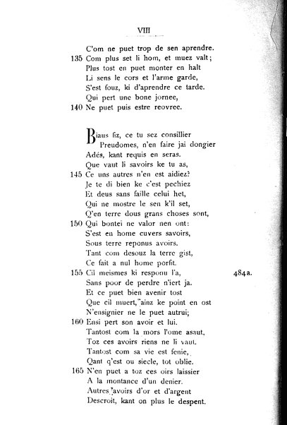 1: Beaudous : ein altfranzösischer Abenteuerroman des 13. Jahrhunderts Robert's von Blois / nach der einzigen Handschrift der Pariser Nationalbibliothek herausgegeben von Jacob Ulrich