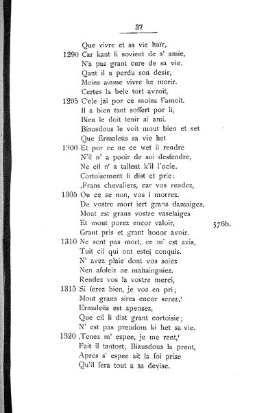 1: Beaudous : ein altfranzösischer Abenteuerroman des 13. Jahrhunderts Robert's von Blois / nach der einzigen Handschrift der Pariser Nationalbibliothek herausgegeben von Jacob Ulrich