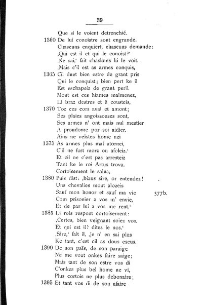 1: Beaudous : ein altfranzösischer Abenteuerroman des 13. Jahrhunderts Robert's von Blois / nach der einzigen Handschrift der Pariser Nationalbibliothek herausgegeben von Jacob Ulrich