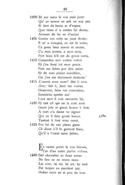 1: Beaudous : ein altfranzösischer Abenteuerroman des 13. Jahrhunderts Robert's von Blois / nach der einzigen Handschrift der Pariser Nationalbibliothek herausgegeben von Jacob Ulrich