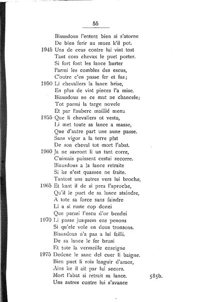 1: Beaudous : ein altfranzösischer Abenteuerroman des 13. Jahrhunderts Robert's von Blois / nach der einzigen Handschrift der Pariser Nationalbibliothek herausgegeben von Jacob Ulrich