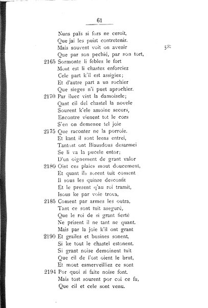 1: Beaudous : ein altfranzösischer Abenteuerroman des 13. Jahrhunderts Robert's von Blois / nach der einzigen Handschrift der Pariser Nationalbibliothek herausgegeben von Jacob Ulrich