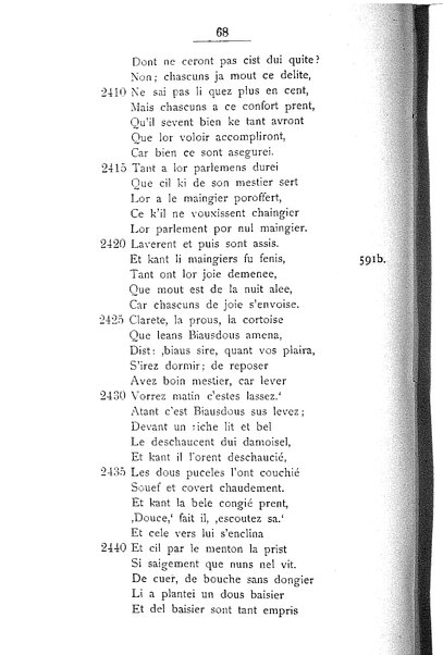 1: Beaudous : ein altfranzösischer Abenteuerroman des 13. Jahrhunderts Robert's von Blois / nach der einzigen Handschrift der Pariser Nationalbibliothek herausgegeben von Jacob Ulrich