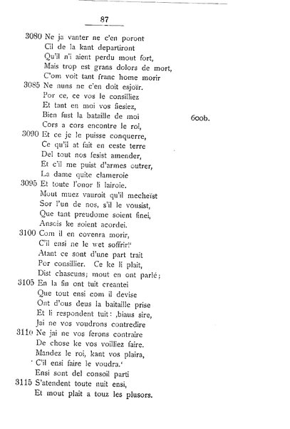 1: Beaudous : ein altfranzösischer Abenteuerroman des 13. Jahrhunderts Robert's von Blois / nach der einzigen Handschrift der Pariser Nationalbibliothek herausgegeben von Jacob Ulrich