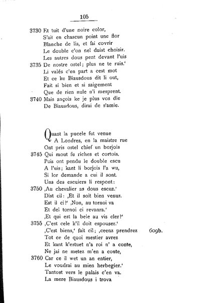 1: Beaudous : ein altfranzösischer Abenteuerroman des 13. Jahrhunderts Robert's von Blois / nach der einzigen Handschrift der Pariser Nationalbibliothek herausgegeben von Jacob Ulrich