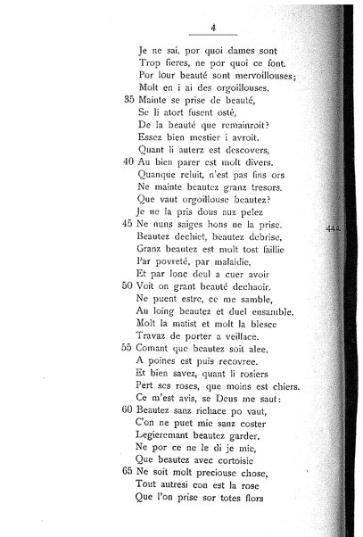 1: Beaudous : ein altfranzösischer Abenteuerroman des 13. Jahrhunderts Robert's von Blois / nach der einzigen Handschrift der Pariser Nationalbibliothek herausgegeben von Jacob Ulrich