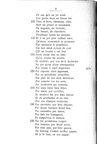 1: Beaudous : ein altfranzösischer Abenteuerroman des 13. Jahrhunderts Robert's von Blois / nach der einzigen Handschrift der Pariser Nationalbibliothek herausgegeben von Jacob Ulrich