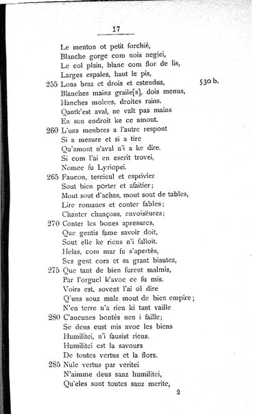 1: Beaudous : ein altfranzösischer Abenteuerroman des 13. Jahrhunderts Robert's von Blois / nach der einzigen Handschrift der Pariser Nationalbibliothek herausgegeben von Jacob Ulrich