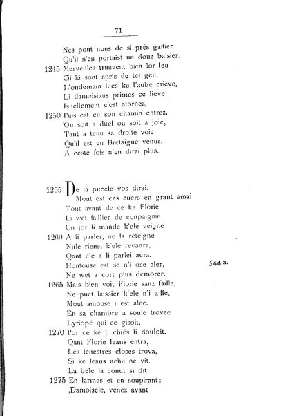 1: Beaudous : ein altfranzösischer Abenteuerroman des 13. Jahrhunderts Robert's von Blois / nach der einzigen Handschrift der Pariser Nationalbibliothek herausgegeben von Jacob Ulrich