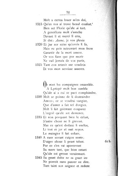 1: Beaudous : ein altfranzösischer Abenteuerroman des 13. Jahrhunderts Robert's von Blois / nach der einzigen Handschrift der Pariser Nationalbibliothek herausgegeben von Jacob Ulrich