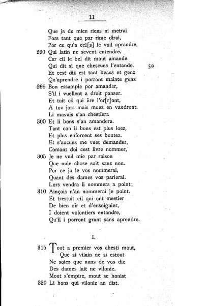 1: Beaudous : ein altfranzösischer Abenteuerroman des 13. Jahrhunderts Robert's von Blois / nach der einzigen Handschrift der Pariser Nationalbibliothek herausgegeben von Jacob Ulrich
