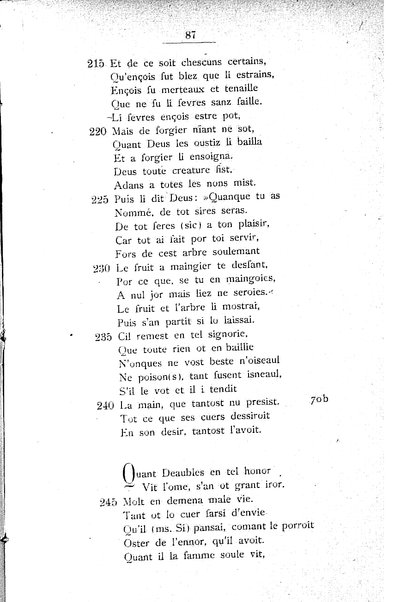 1: Beaudous : ein altfranzösischer Abenteuerroman des 13. Jahrhunderts Robert's von Blois / nach der einzigen Handschrift der Pariser Nationalbibliothek herausgegeben von Jacob Ulrich