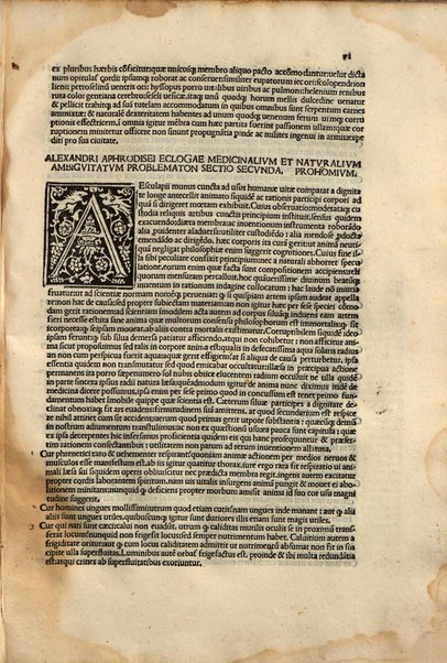 Problemata Alexandri Aphrodisei. Georgio Valla interprete. Problemata Aristotelis. Theodorus Gaza e graeco transtulit. Problemata Plutarchi per Ioannem petrum Lucensem in latinum conuersa