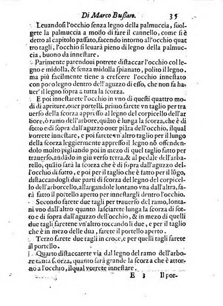 Giardino di agricoltura di Marco Bussato da Rauenna nel quale, con bellissimo ordine, si tratta di tutto quello, che s'appartiene à sapere à vn perfetto giardiniero: e s'insegna per pratica la vera maniera di piantare, & incalmare arbori e viti di tutte le sorti, & i varij e diuersi modi ch'in ciò si tengono. Dimostrandoli oltra che con i ragionamenti, anco con appropriati disegni ...