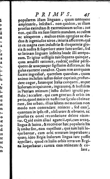 Vberti Folietae De linguae Latinae vsu et praestantia libri tres quae disputatio coram Iuuene clarissimo Iacobo Boncompagno summo bellicarum rerum pontificii solii praefecto, eoq. auctore ac iubente ab Antonio Saulio habita est