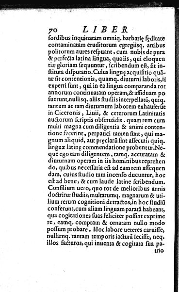 Vberti Folietae De linguae Latinae vsu et praestantia libri tres quae disputatio coram Iuuene clarissimo Iacobo Boncompagno summo bellicarum rerum pontificii solii praefecto, eoq. auctore ac iubente ab Antonio Saulio habita est