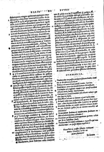 Excellentissimi iurisconsulti Paridis a Puteo. ... Tractatus insignis, de reintegratione feudorum De finibus & modo decidendi questiones confinium territoriorum De verborum significatione in materia reintegrationis & in Andree de Insernia scriptis breue compendium Vna cum Praxis reintegrationis hactenus nunque impressus sed nunc primum lucem editus ... Nuperrime castigatum, cum summariis, singulis capitibus prepositis, & repertorio copiosissimo, singulares & precipuas materias complectentibus ...