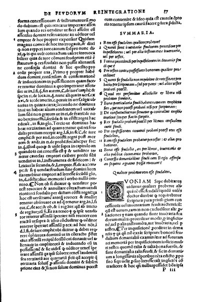 Excellentissimi iurisconsulti Paridis a Puteo. ... Tractatus insignis, de reintegratione feudorum De finibus & modo decidendi questiones confinium territoriorum De verborum significatione in materia reintegrationis & in Andree de Insernia scriptis breue compendium Vna cum Praxis reintegrationis hactenus nunque impressus sed nunc primum lucem editus ... Nuperrime castigatum, cum summariis, singulis capitibus prepositis, & repertorio copiosissimo, singulares & precipuas materias complectentibus ...