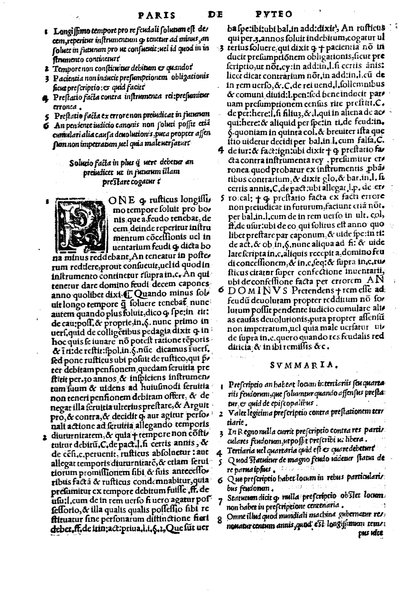 Excellentissimi iurisconsulti Paridis a Puteo. ... Tractatus insignis, de reintegratione feudorum De finibus & modo decidendi questiones confinium territoriorum De verborum significatione in materia reintegrationis & in Andree de Insernia scriptis breue compendium Vna cum Praxis reintegrationis hactenus nunque impressus sed nunc primum lucem editus ... Nuperrime castigatum, cum summariis, singulis capitibus prepositis, & repertorio copiosissimo, singulares & precipuas materias complectentibus ...