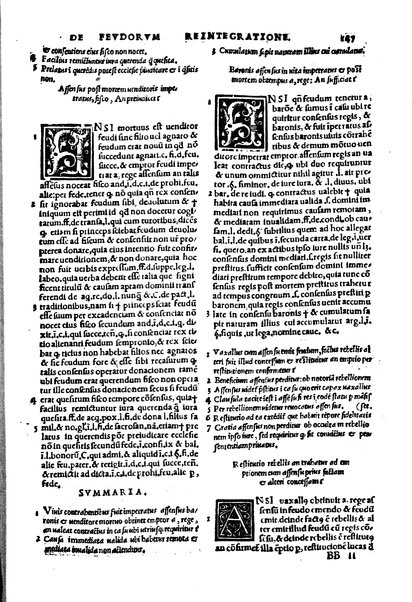 Excellentissimi iurisconsulti Paridis a Puteo. ... Tractatus insignis, de reintegratione feudorum De finibus & modo decidendi questiones confinium territoriorum De verborum significatione in materia reintegrationis & in Andree de Insernia scriptis breue compendium Vna cum Praxis reintegrationis hactenus nunque impressus sed nunc primum lucem editus ... Nuperrime castigatum, cum summariis, singulis capitibus prepositis, & repertorio copiosissimo, singulares & precipuas materias complectentibus ...