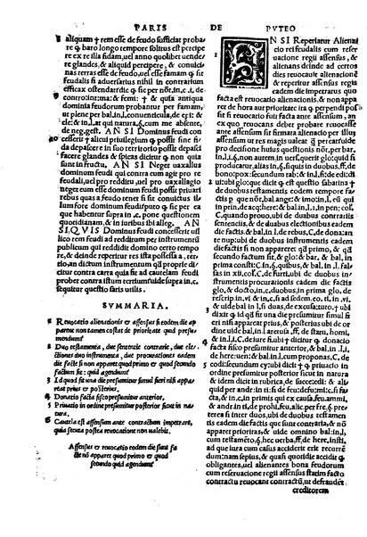 Excellentissimi iurisconsulti Paridis a Puteo. ... Tractatus insignis, de reintegratione feudorum De finibus & modo decidendi questiones confinium territoriorum De verborum significatione in materia reintegrationis & in Andree de Insernia scriptis breue compendium Vna cum Praxis reintegrationis hactenus nunque impressus sed nunc primum lucem editus ... Nuperrime castigatum, cum summariis, singulis capitibus prepositis, & repertorio copiosissimo, singulares & precipuas materias complectentibus ...