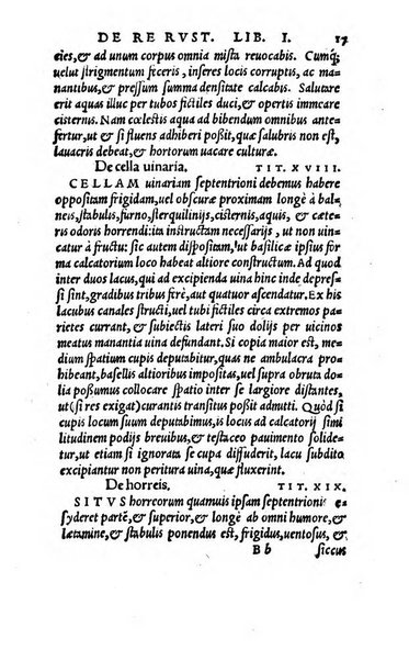 Palladii Rutilii Tauri Aemiliani ... De re rustica libri 14