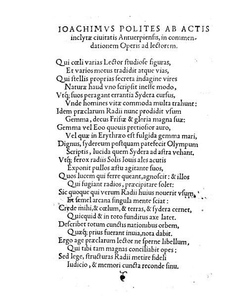 Gemmae Frisii ... De radio astronomico & geometrico liber. In quo multa quæ ad geographiam, opticam, geometriam & astronomiam vtilis. sunt, demonstrantur ...