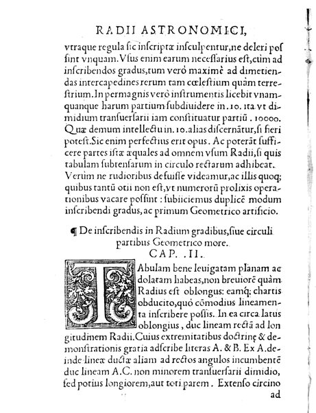 Gemmae Frisii ... De radio astronomico & geometrico liber. In quo multa quæ ad geographiam, opticam, geometriam & astronomiam vtilis. sunt, demonstrantur ...