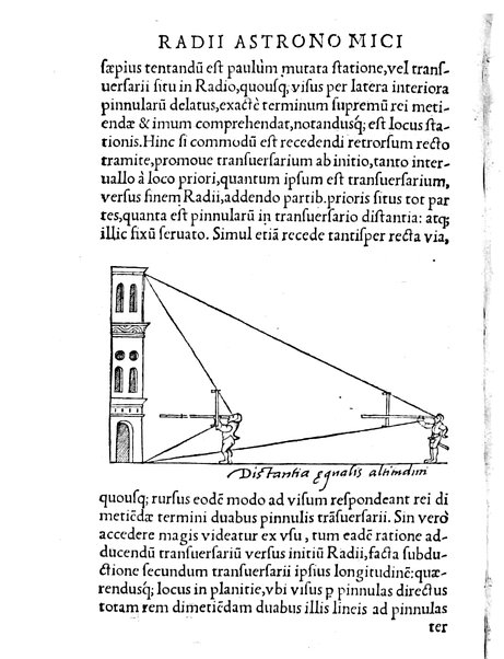 Gemmae Frisii ... De radio astronomico & geometrico liber. In quo multa quæ ad geographiam, opticam, geometriam & astronomiam vtilis. sunt, demonstrantur ...