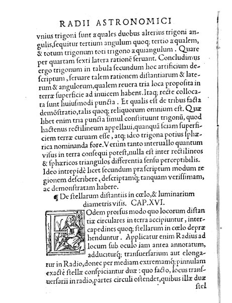 Gemmae Frisii ... De radio astronomico & geometrico liber. In quo multa quæ ad geographiam, opticam, geometriam & astronomiam vtilis. sunt, demonstrantur ...