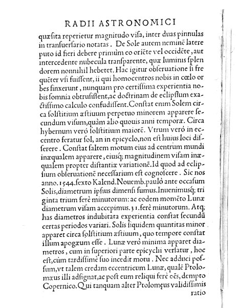 Gemmae Frisii ... De radio astronomico & geometrico liber. In quo multa quæ ad geographiam, opticam, geometriam & astronomiam vtilis. sunt, demonstrantur ...