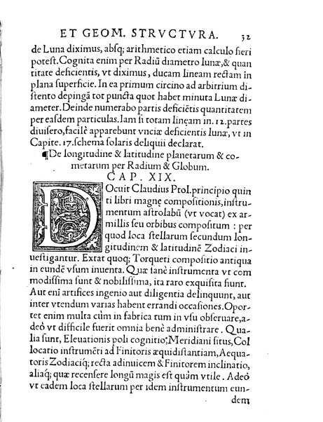 Gemmae Frisii ... De radio astronomico & geometrico liber. In quo multa quæ ad geographiam, opticam, geometriam & astronomiam vtilis. sunt, demonstrantur ...