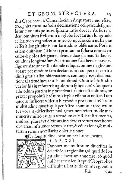 Gemmae Frisii ... De radio astronomico & geometrico liber. In quo multa quæ ad geographiam, opticam, geometriam & astronomiam vtilis. sunt, demonstrantur ...