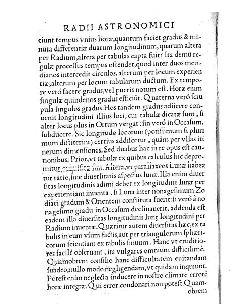 Gemmae Frisii ... De radio astronomico & geometrico liber. In quo multa quæ ad geographiam, opticam, geometriam & astronomiam vtilis. sunt, demonstrantur ...