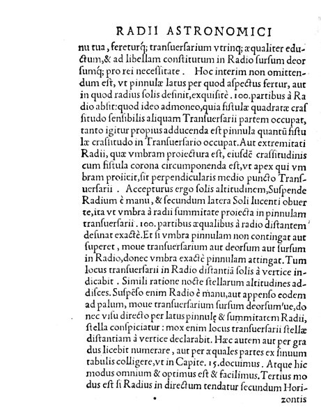 Gemmae Frisii ... De radio astronomico & geometrico liber. In quo multa quæ ad geographiam, opticam, geometriam & astronomiam vtilis. sunt, demonstrantur ...