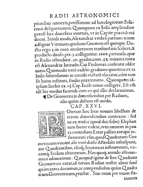 Gemmae Frisii ... De radio astronomico & geometrico liber. In quo multa quæ ad geographiam, opticam, geometriam & astronomiam vtilis. sunt, demonstrantur ...