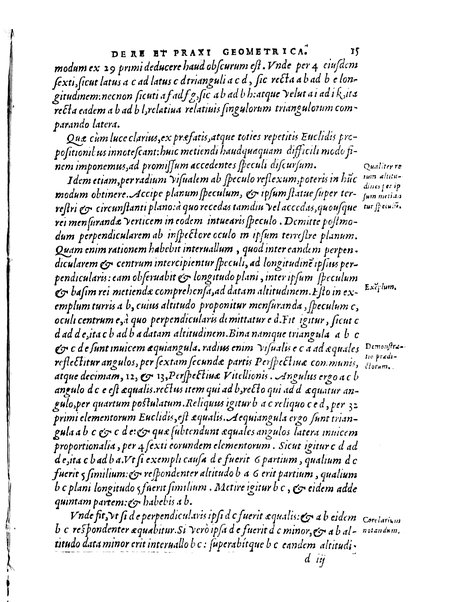 Orontii Finaei ... De re & praxi geometrica, libri tres, figuris & demonstrationibus illustrati. Vbi de quadrato geometrico, & virgis seu baculis mensoriis, necnon aliis, cùm mathematicis, tum mechanicis