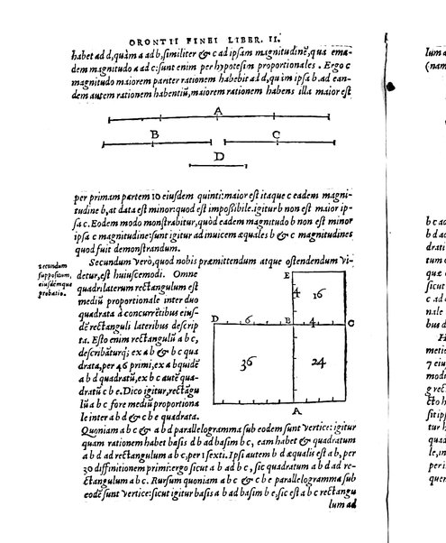 Orontii Finaei ... De re & praxi geometrica, libri tres, figuris & demonstrationibus illustrati. Vbi de quadrato geometrico, & virgis seu baculis mensoriis, necnon aliis, cùm mathematicis, tum mechanicis